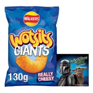 Walkers Giants Wotsits Cheese Crisp Snacks 130g