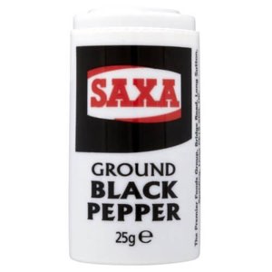 Saxa Ground Black Pepper 25g