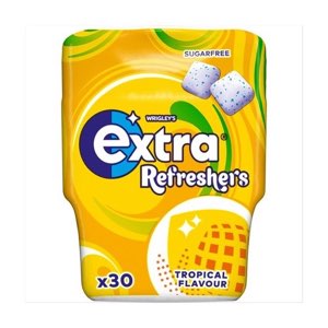 Wrigley's Extra Refreshers Tropical Sugar Free Chewing Gum Bottle 30 pieces