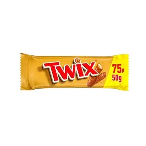 Twix Caramel & Milk Chocolate Fingers Biscuit Snack Bar 50g
