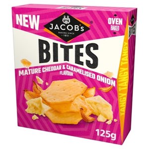 Jacob's Bites Mature Cheddar & Onion 125g