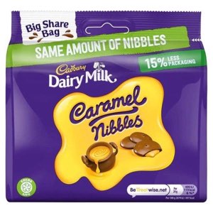 Cadbury Dairy Milk Caramel Nibbles Chocolate Bag PMP 1.69 85g