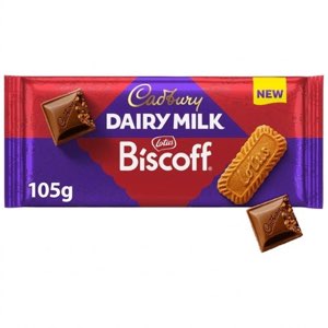Cadbury Dairy Milk Biscoff Biscuit Chocolate Bar 350g