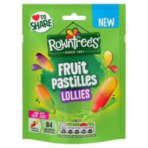 Rowntree's Lollies Fruit Pastilles Sweets Sharing Bag 130g