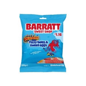 Barratt Sweet Shop Wham Fizzy Belts & Sweet Eggs PMP 1.15 120g