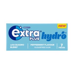 Extra Plus Hydro Peppermint Flavour Chewing Gum 7 Pieces