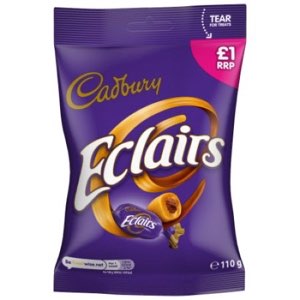 Cadbury Eclairs Sugar Confectionery PMP 1.00 110g