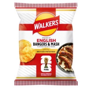 Walkers English Bangers and Mash Crisps 45g