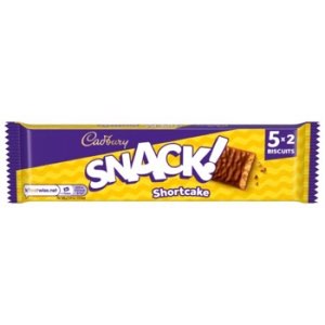 Cadbury Snack Chocolate Shortcake Biscuit 5 Pack