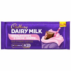 Cadbury Strawberry & Cream Bar 115g PMP