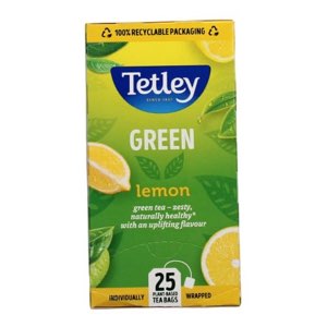 Tetley Green Tea Bags With Lemon 25's